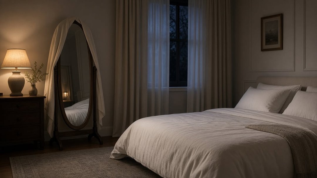 This week, stand at your bed and look around. Can you see yourself in a mirror while lying down?